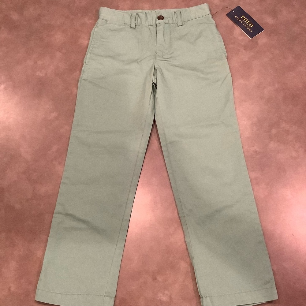 NWT Polo Ralph Lauren Pastel Boys Adjustable Waist Chino Pants 5